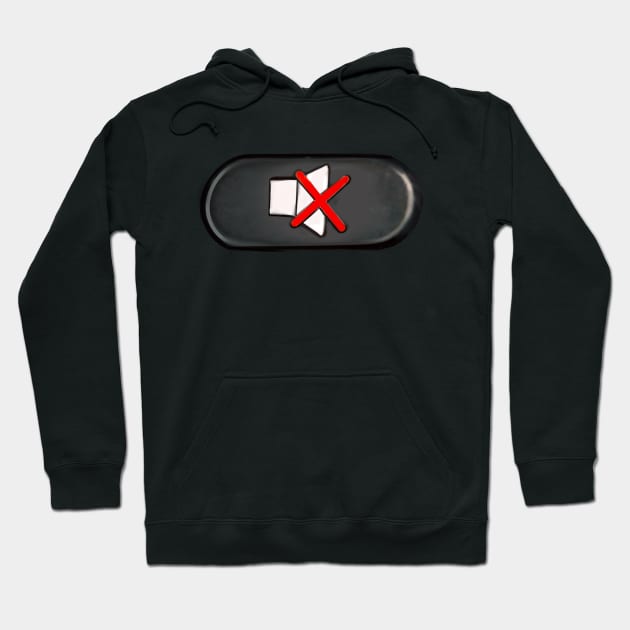 Mute symbol, mute icon Hoodie by Artonmytee